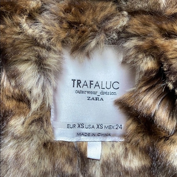 ZARA Faux Fur Lined Jacket - Picture 7 of 13